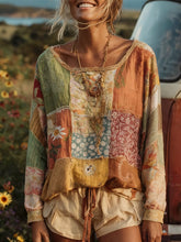 Bohème Boho Floral Art Imprimé Tops Femme